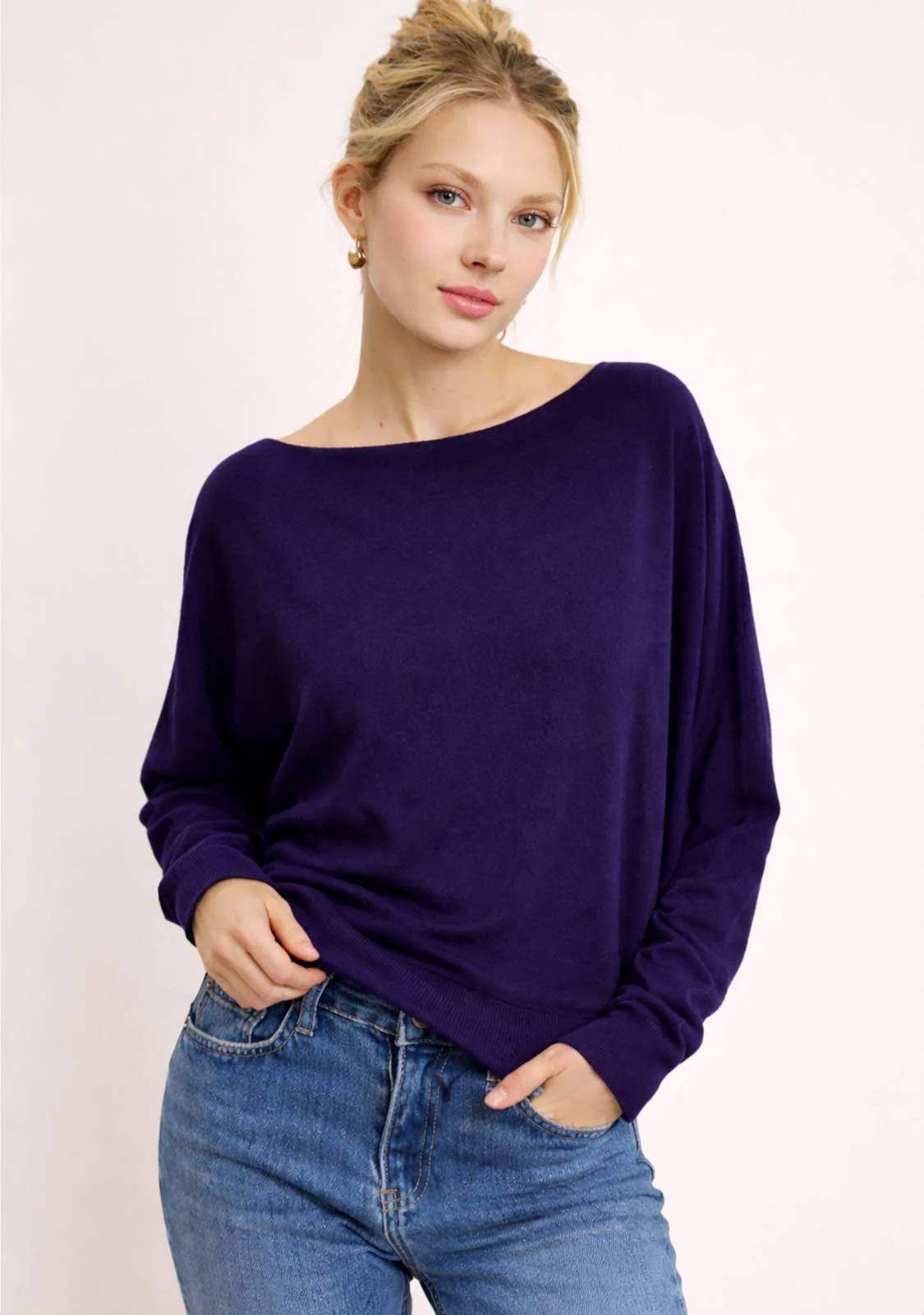 Boatneck Top Navy - Image 2