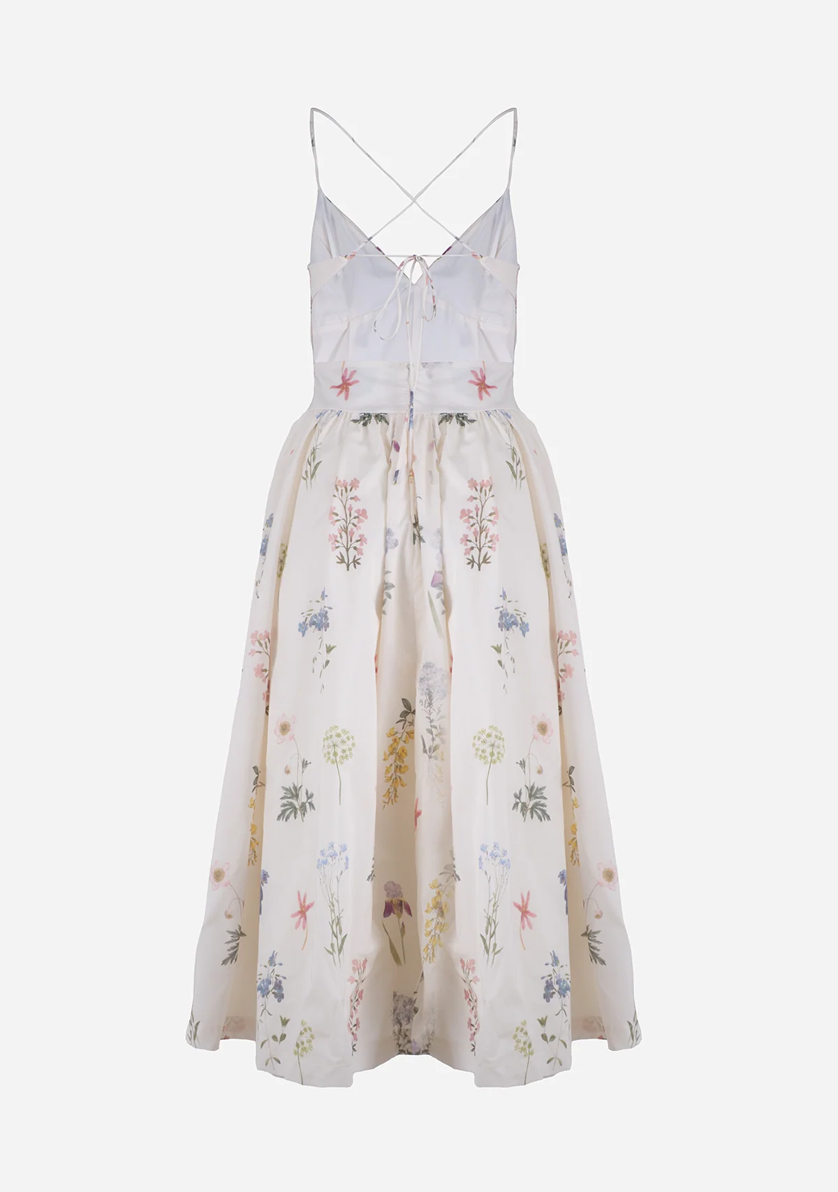 Bustier Cami Midi Dress Cream - Image 2