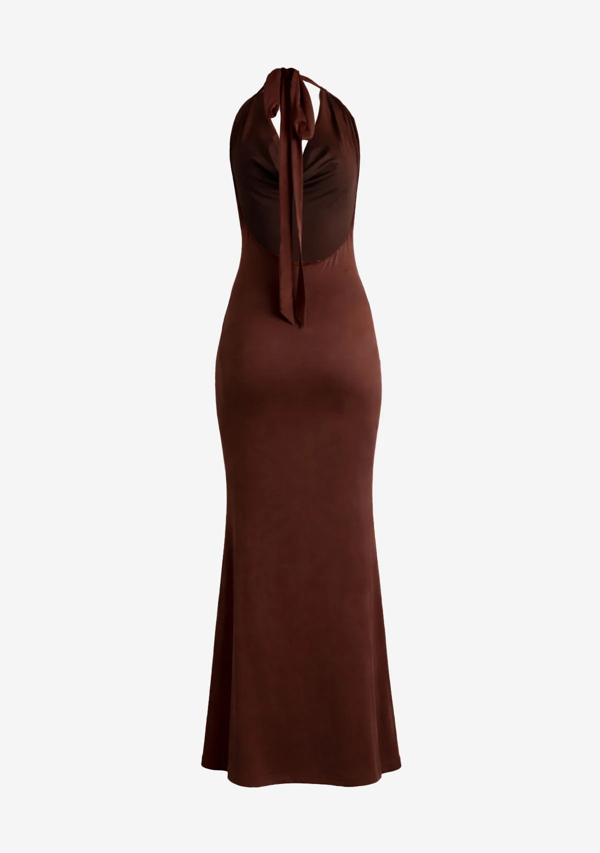 Cowl Neck Maxi Dress Coffee/Brown - Image 2