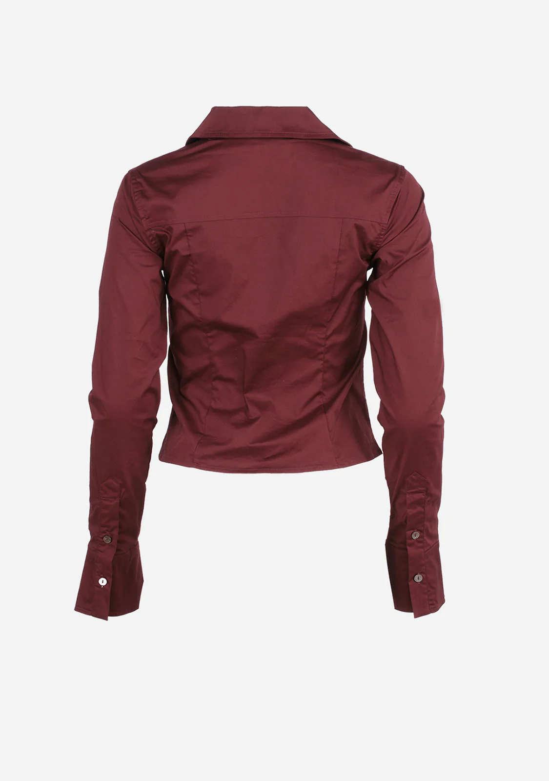 Cropped Button-Up Shirt - Image 5