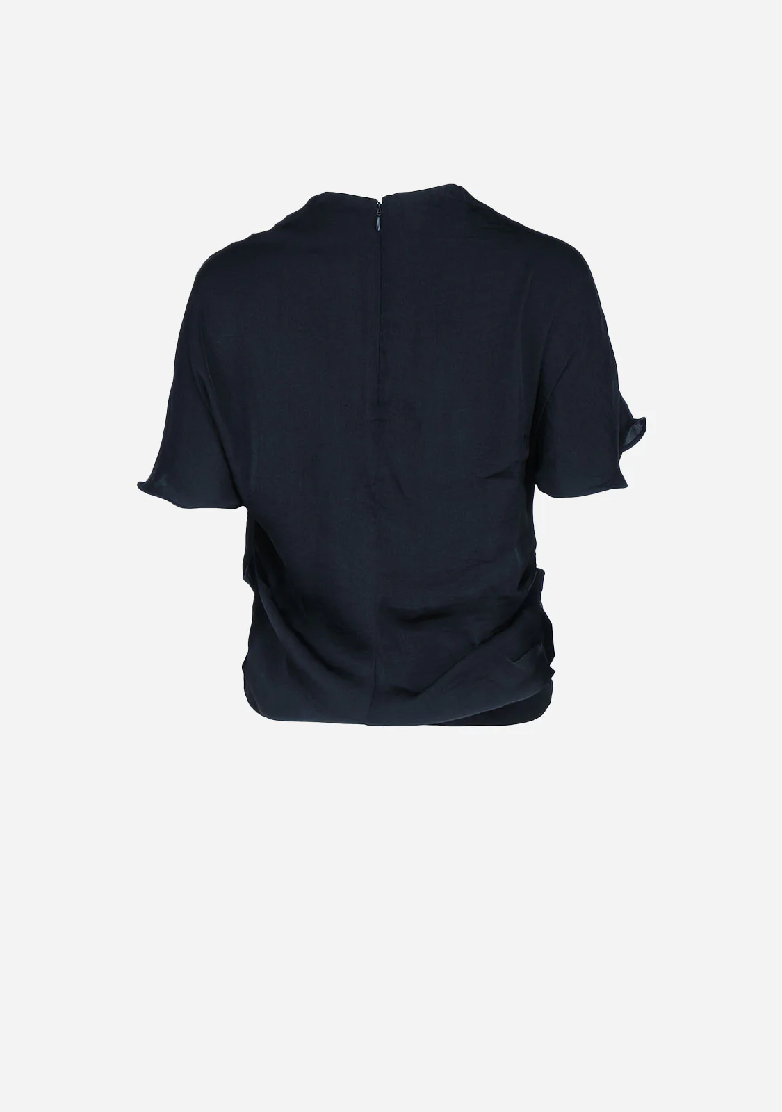 Drop Shoulder Blouse with Invisible Zipper - Image 4