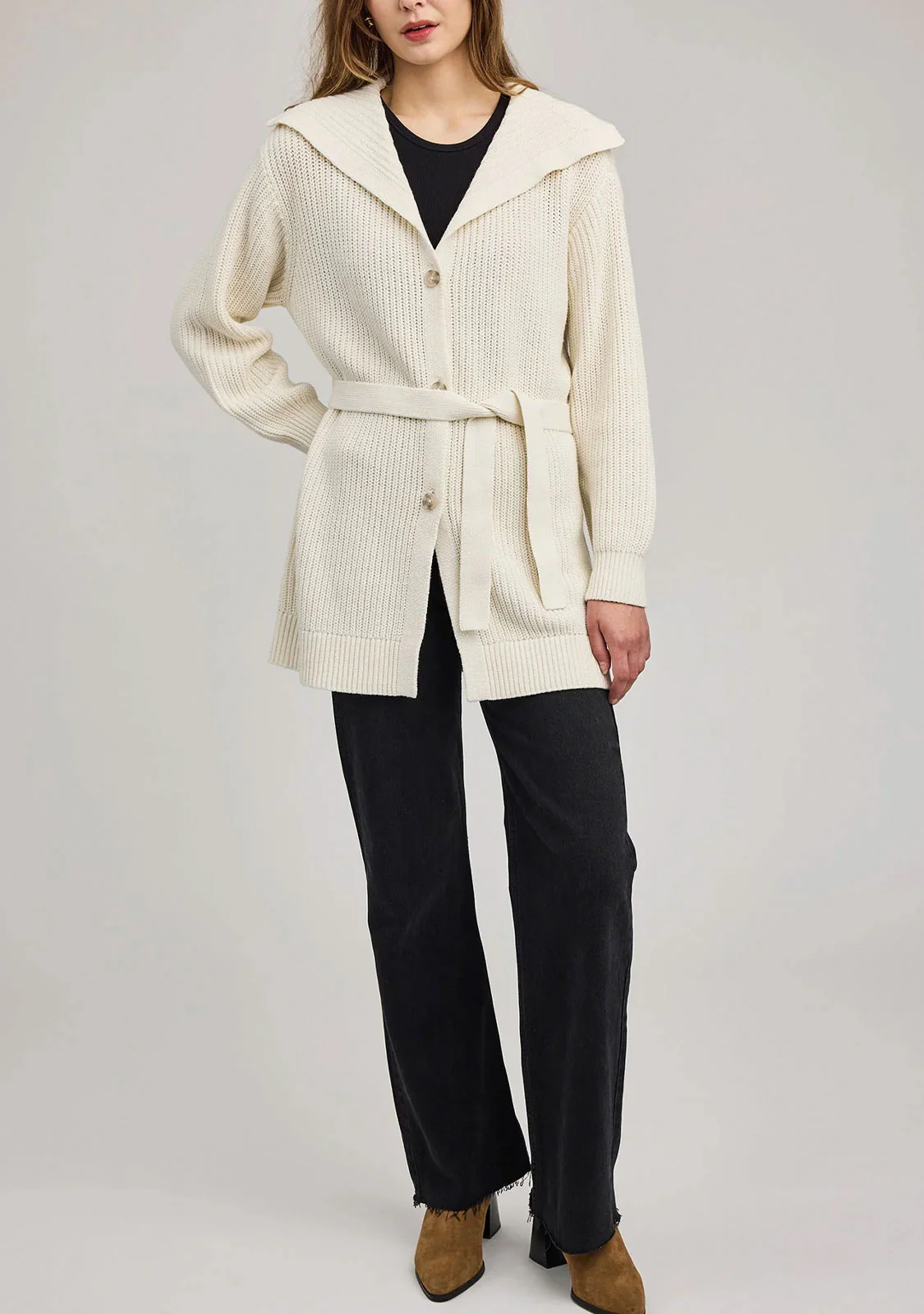 Erin Cardigan Cream - Image 3