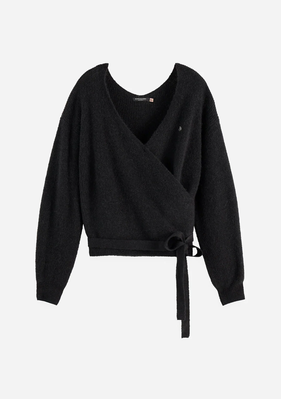 Fuzzy Wrap Cardigan Meteorite