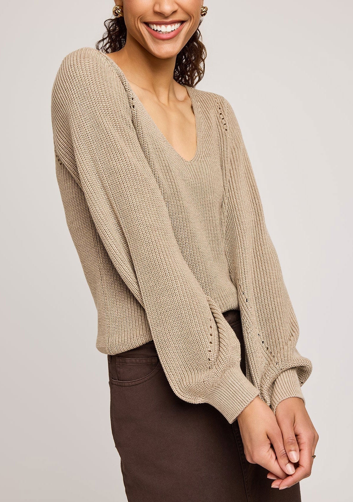 Hailey Sweater Heather Hazelwood - Image 2