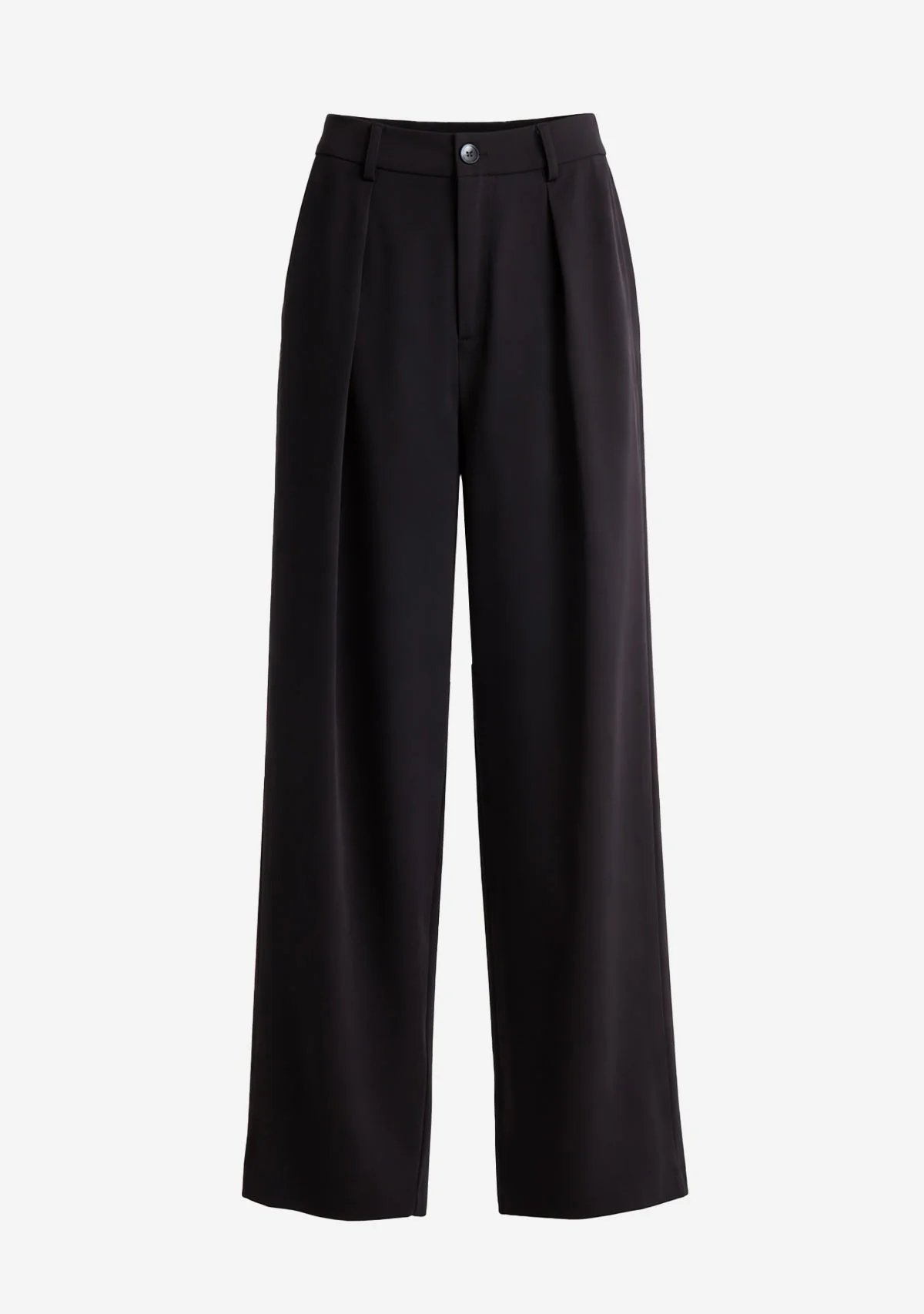 High Waist Wide Leg Trouser Black