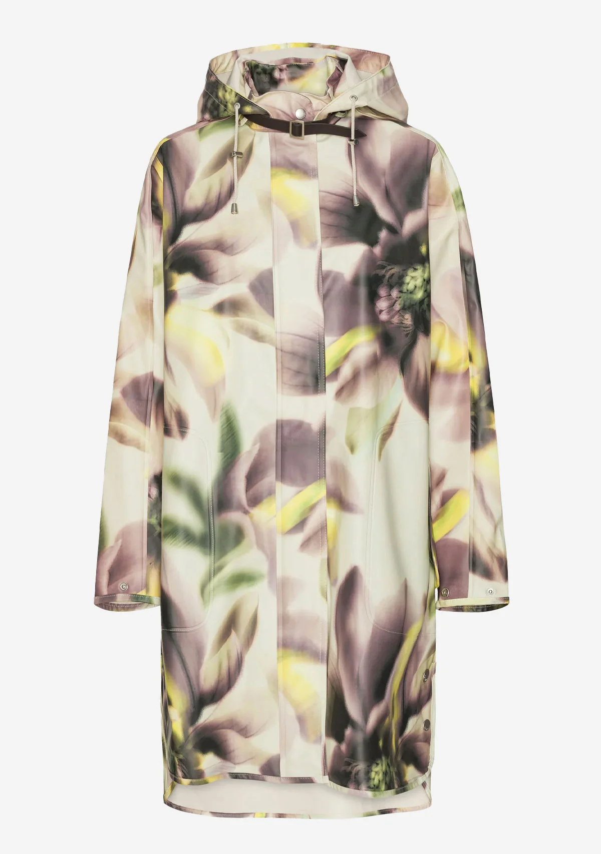 Hooded Raincoat Light Photoristic Flower
