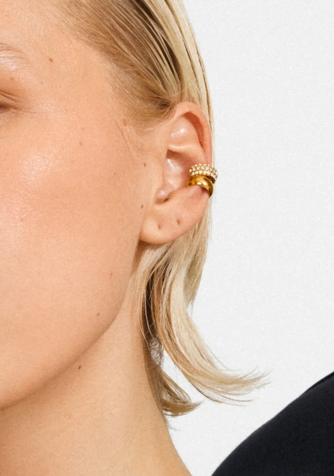 Hudsyn Ear Cuff, 2-In-1 Set, Gold - Image 3
