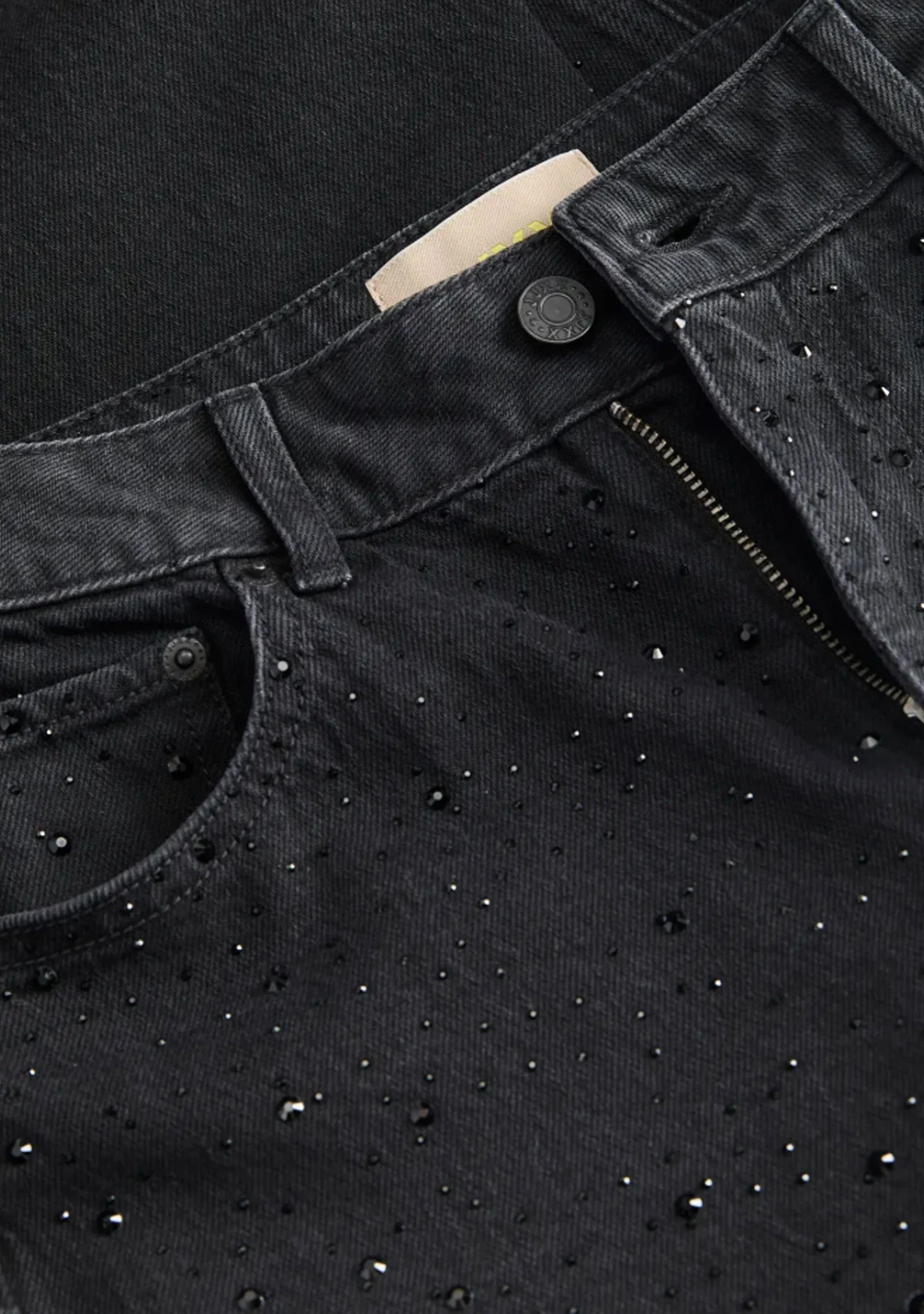 JXTokyo Wide HW Stone R296 DNM Black Denim - Image 5