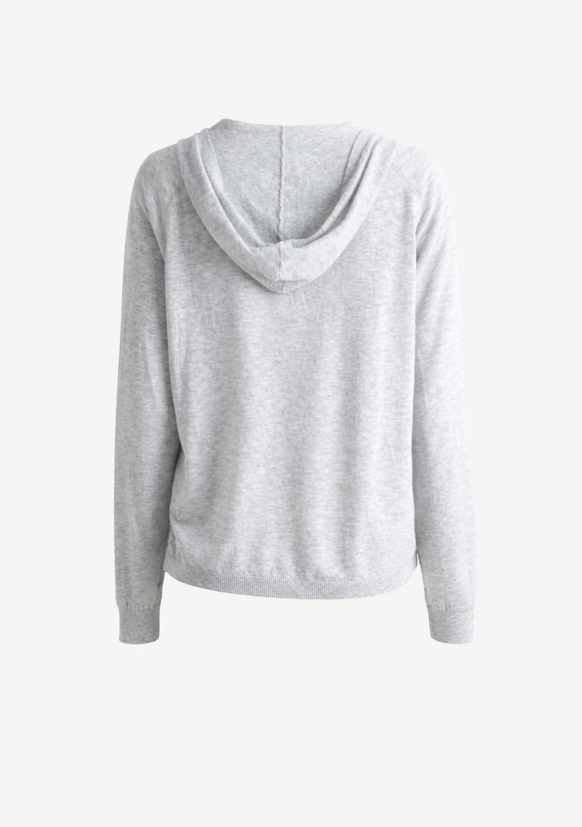 Knit Hoodie Pullover Gray - Image 2