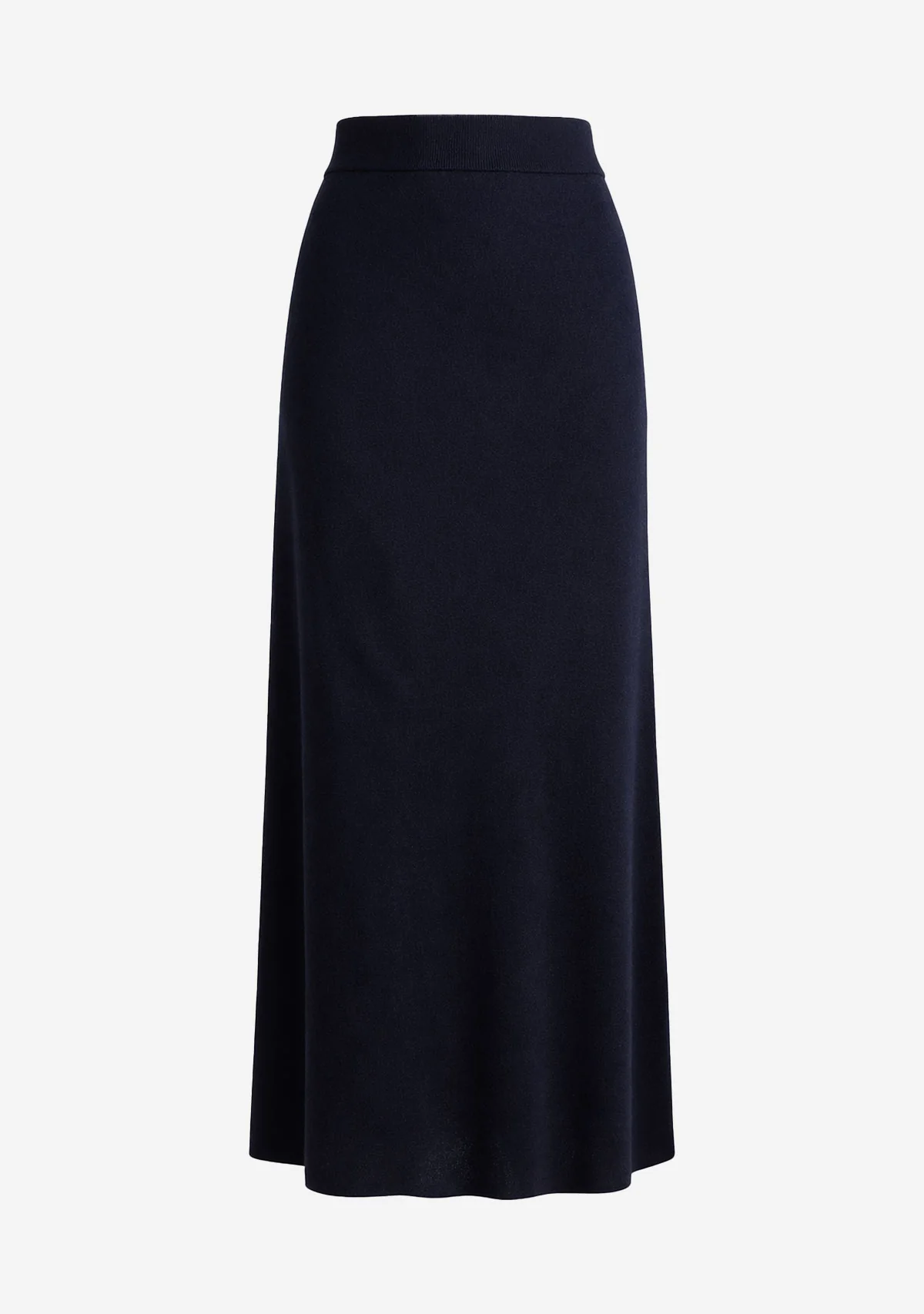 Knit Maxi Skirt Navy