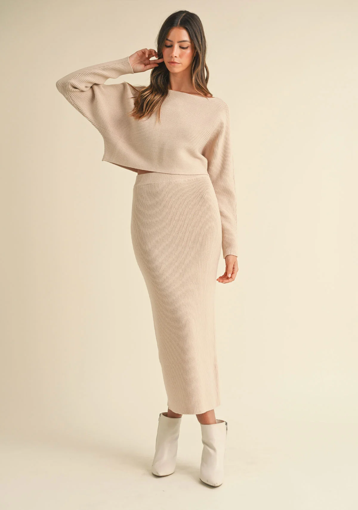 Knit Midi Skirt - Image 3