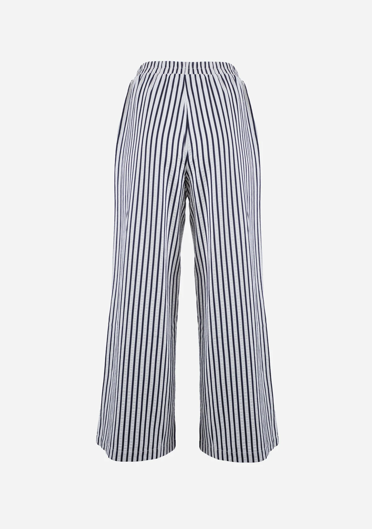 Lapis Striped Wide Leg Pants Denim/Ivory - Image 2