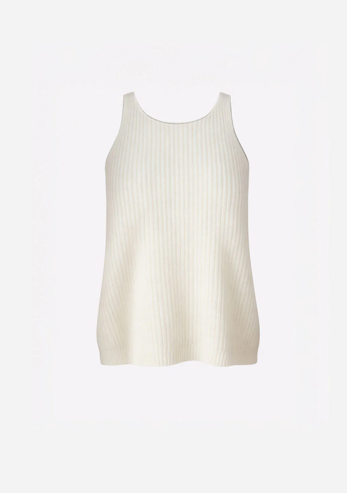 Layered Scoop Neck Knit Sweater Beige - Image 2