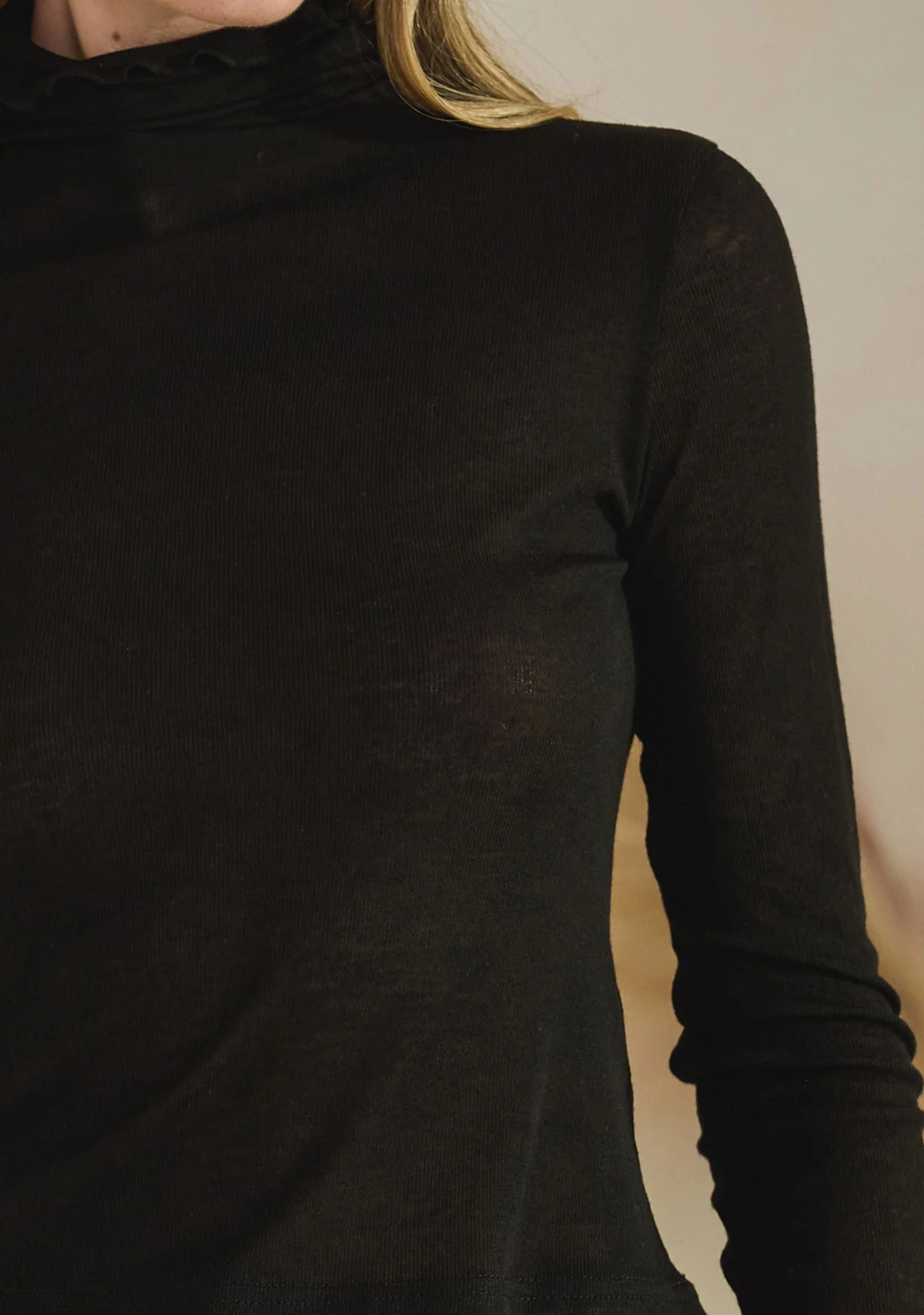 Long Sleeve Turtleneck Top - Image 3
