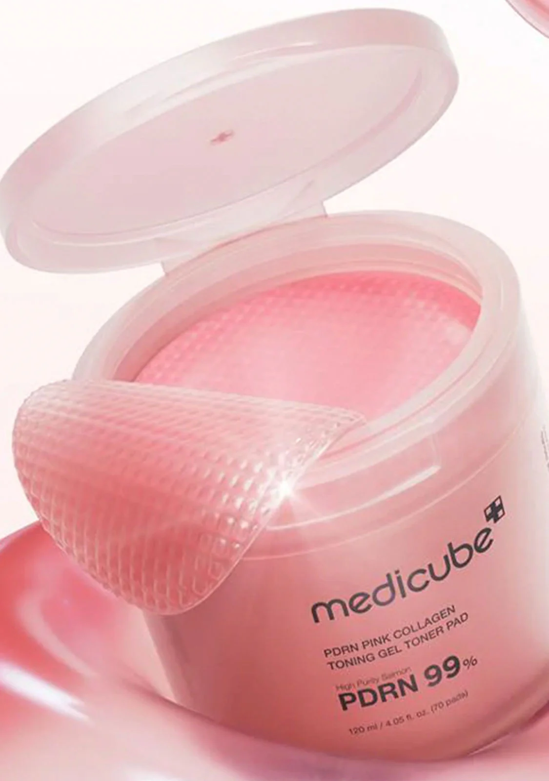 PDRN Pink Collagen Toning Gel Toner Pad - Image 4