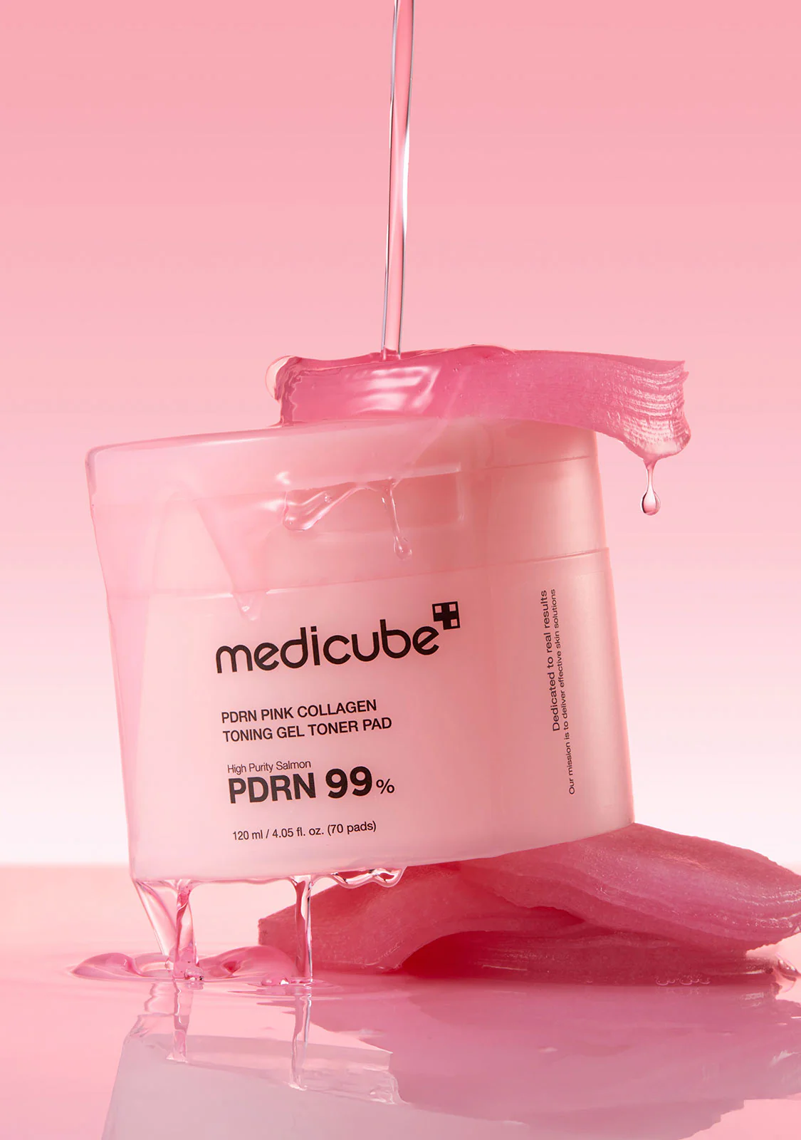 PDRN Pink Collagen Toning Gel Toner Pad - Image 5