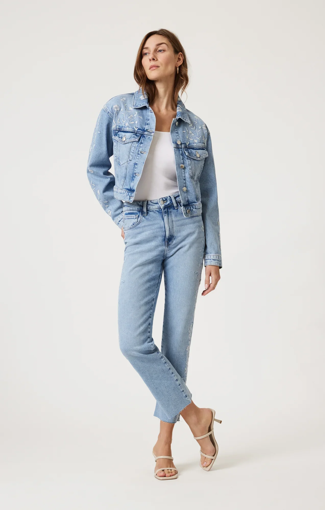 New York Lt Blue Bloom Denim - Image 3