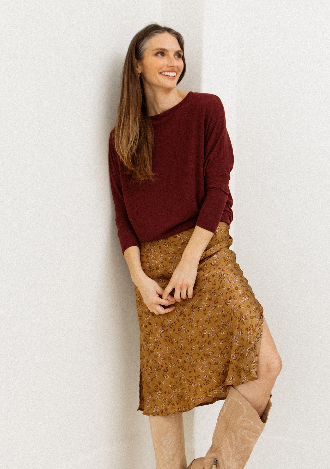 Off Shoulder Dolman Slv Tunic - Image 3
