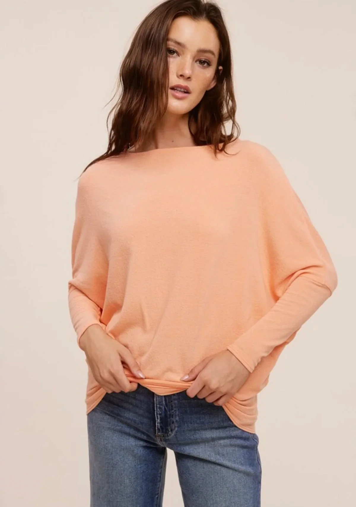 Off Shoulder Dolman Slv Tunic - Image 2