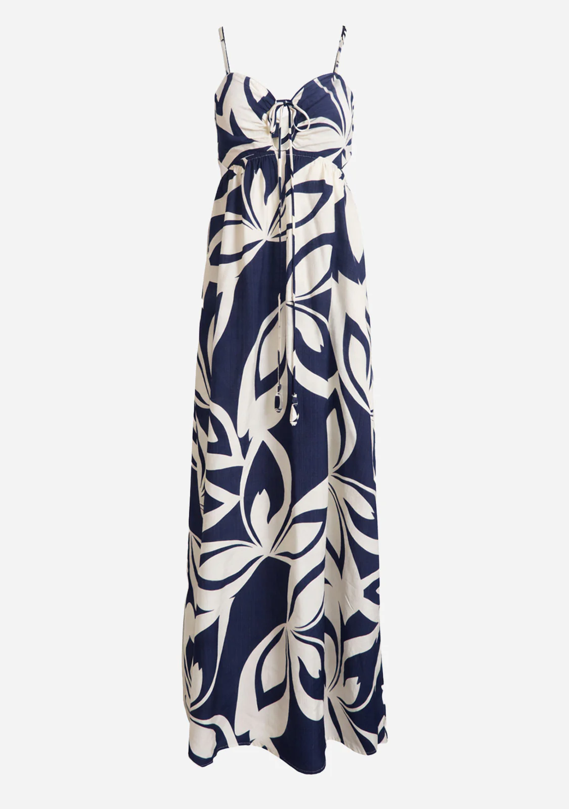 One Side Metal Triming Halter Dress