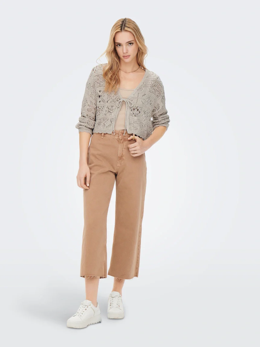 ONL Beach Life Knit Cardigan Cloud Dancer - Image 6
