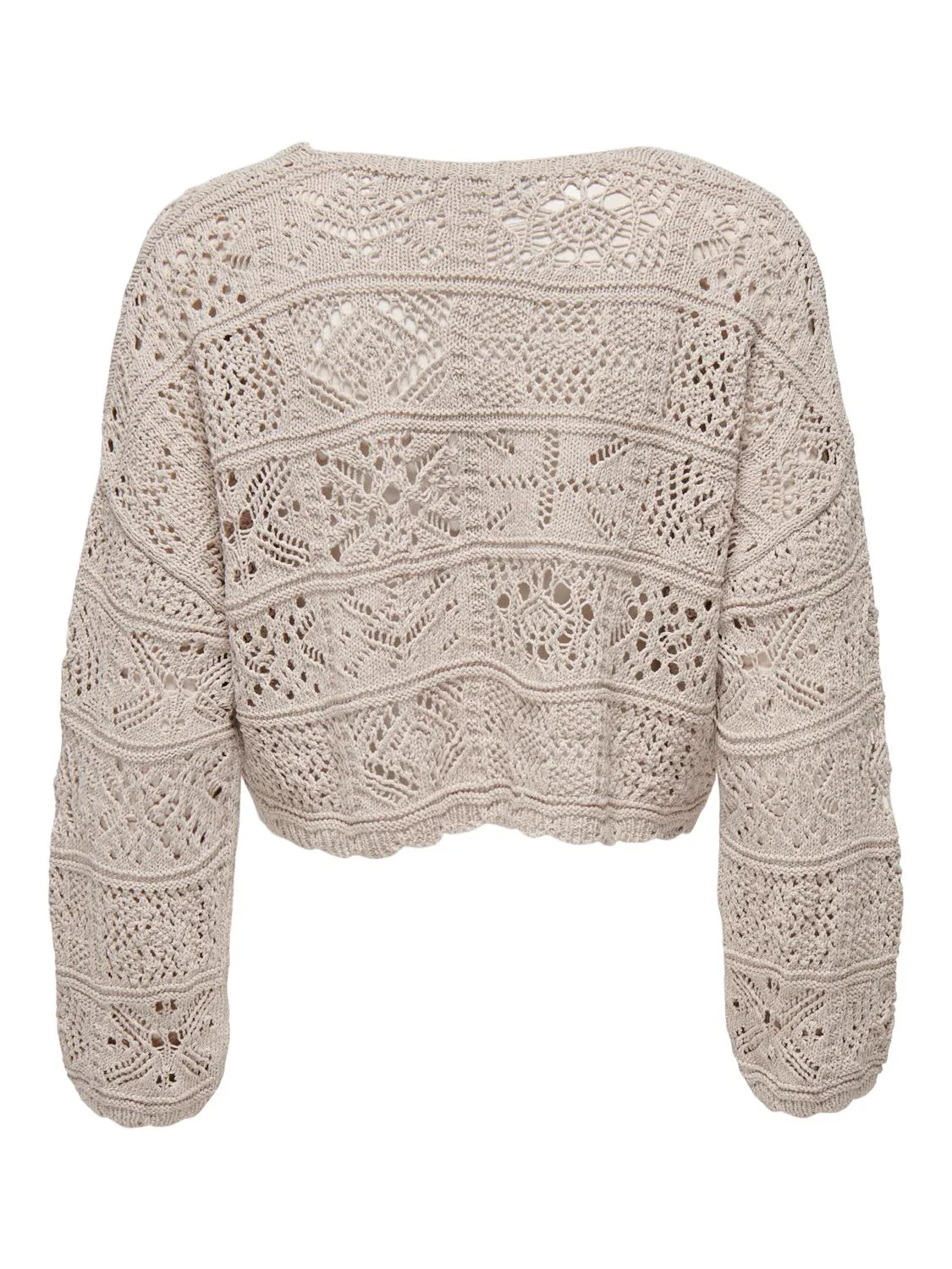 ONL Beach Life Knit Cardigan Cloud Dancer - Image 7