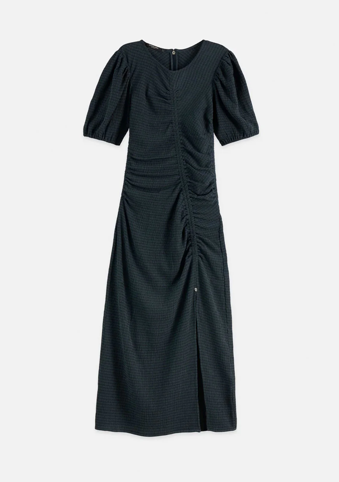 Open Structured Jersey Midi Dress Carbon