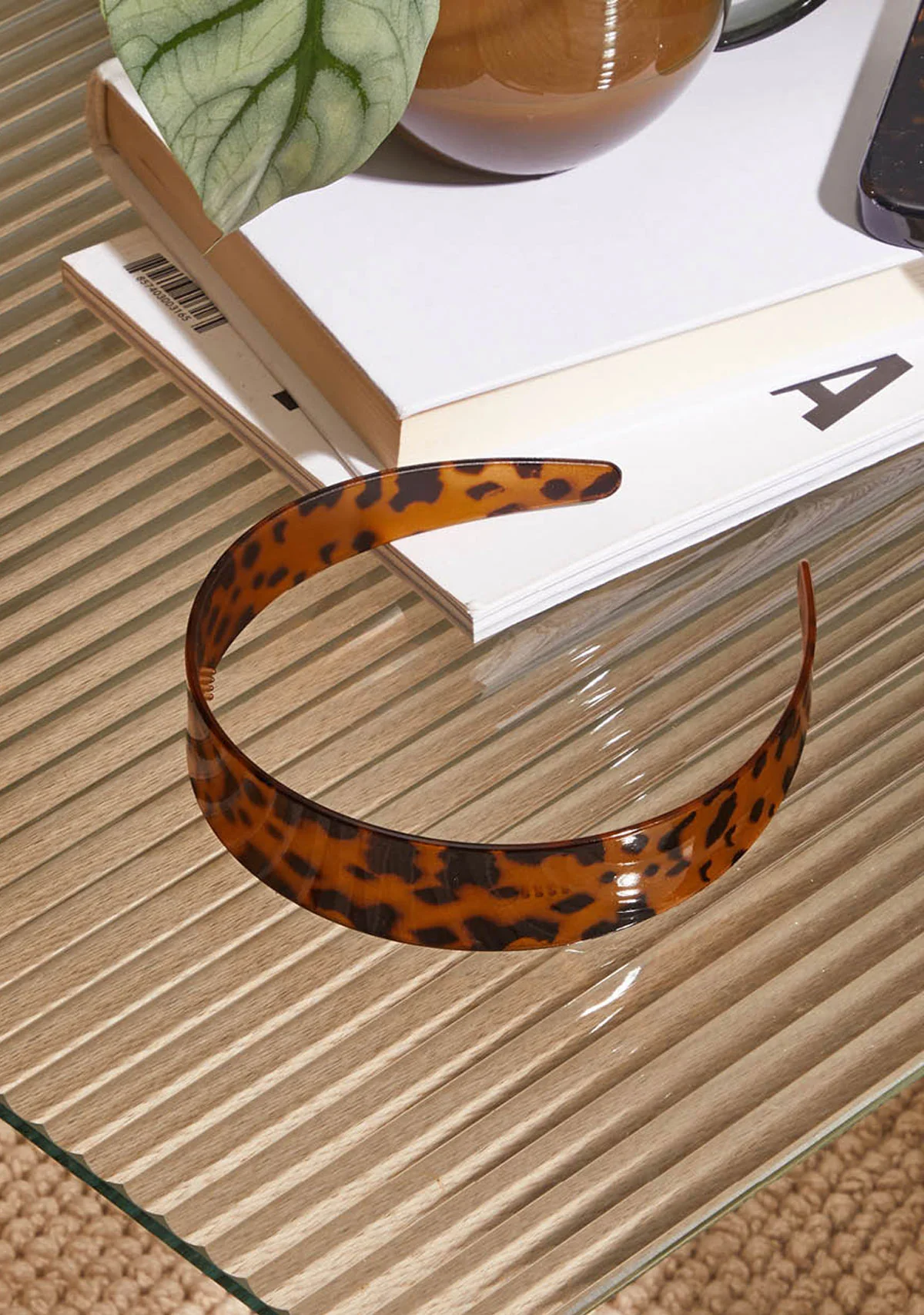 Recycled Plastic Wide Headband - Tort - Image 3