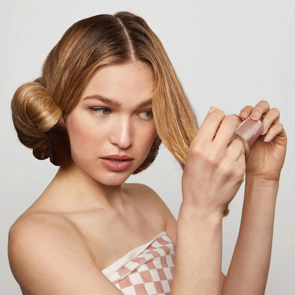 Satin-Wrapped Jumbo Flexi Rods 4pc Set - Rosewood - Image 4