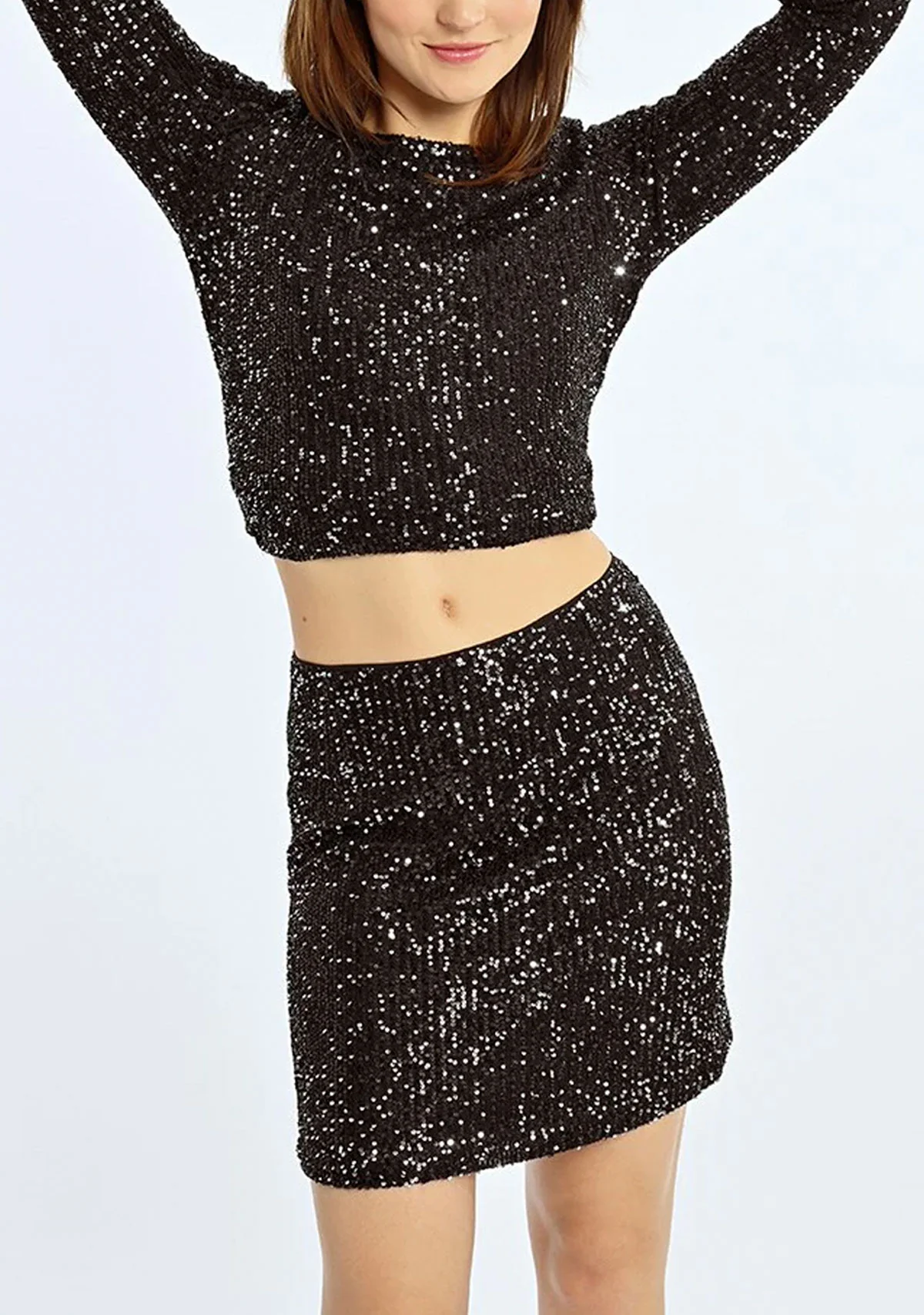 Sequined Mini Skirt - Image 3