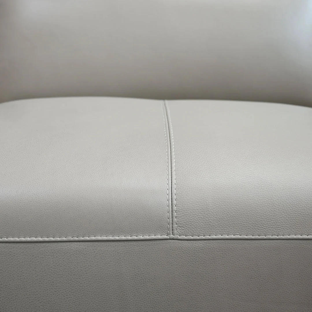 BOONE Sofa Studio Taupe Full Natural Grain Semi Aniline Leather - Image 2