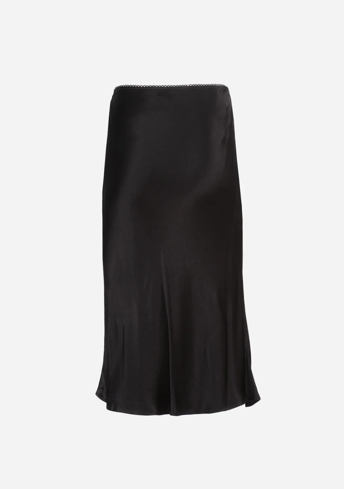 Stain Mini Lace Trim Slim Fit-In Midi Skirt - Image 5
