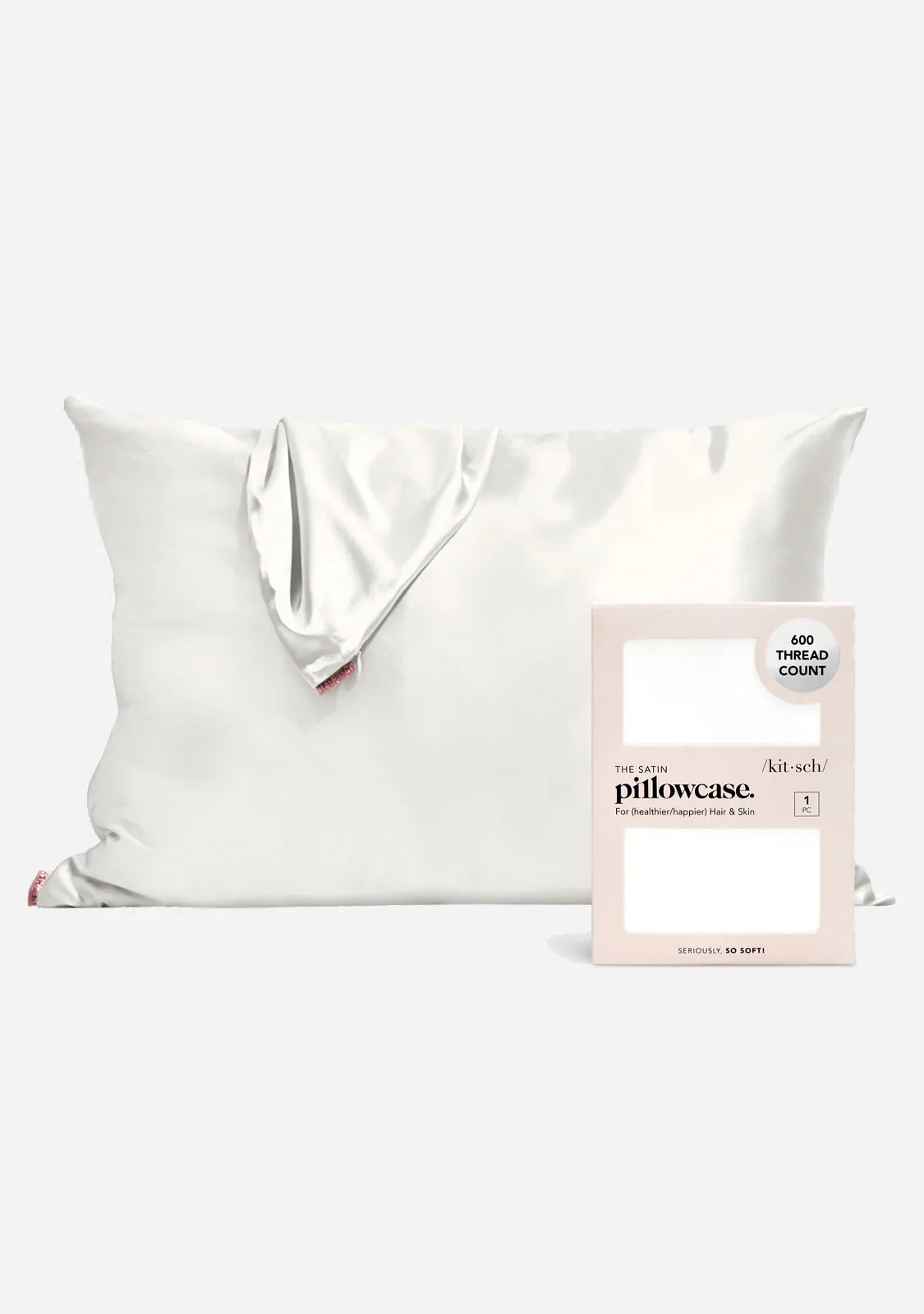 Standard Standard Satin Pillowcase 19"x26" - Ivory