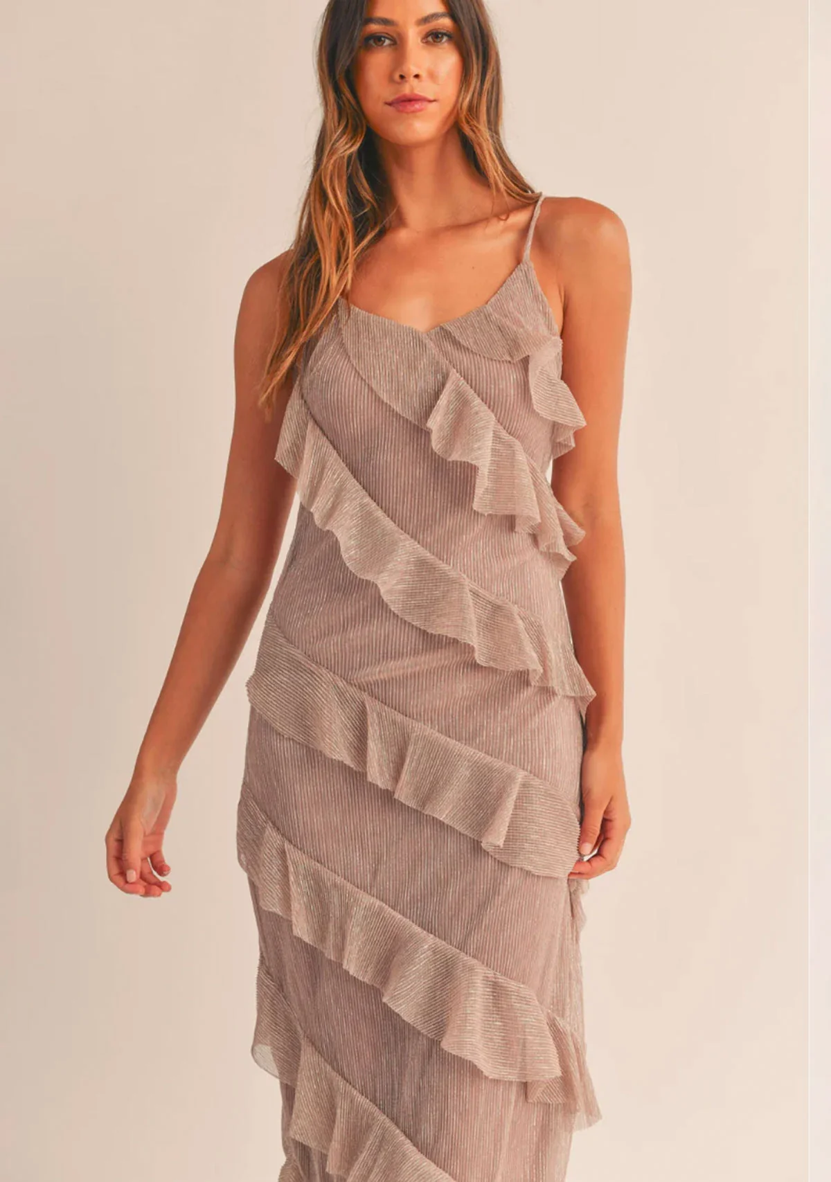 Tiered Ruffled Maxi Dress - Image 2