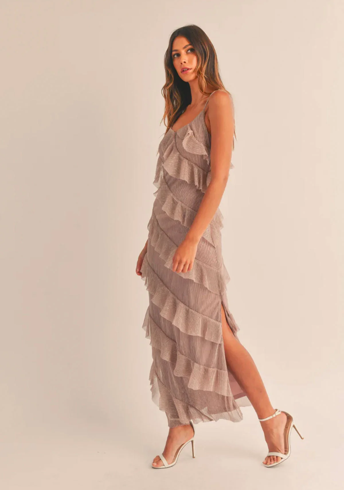 Tiered Ruffled Maxi Dress - Image 3