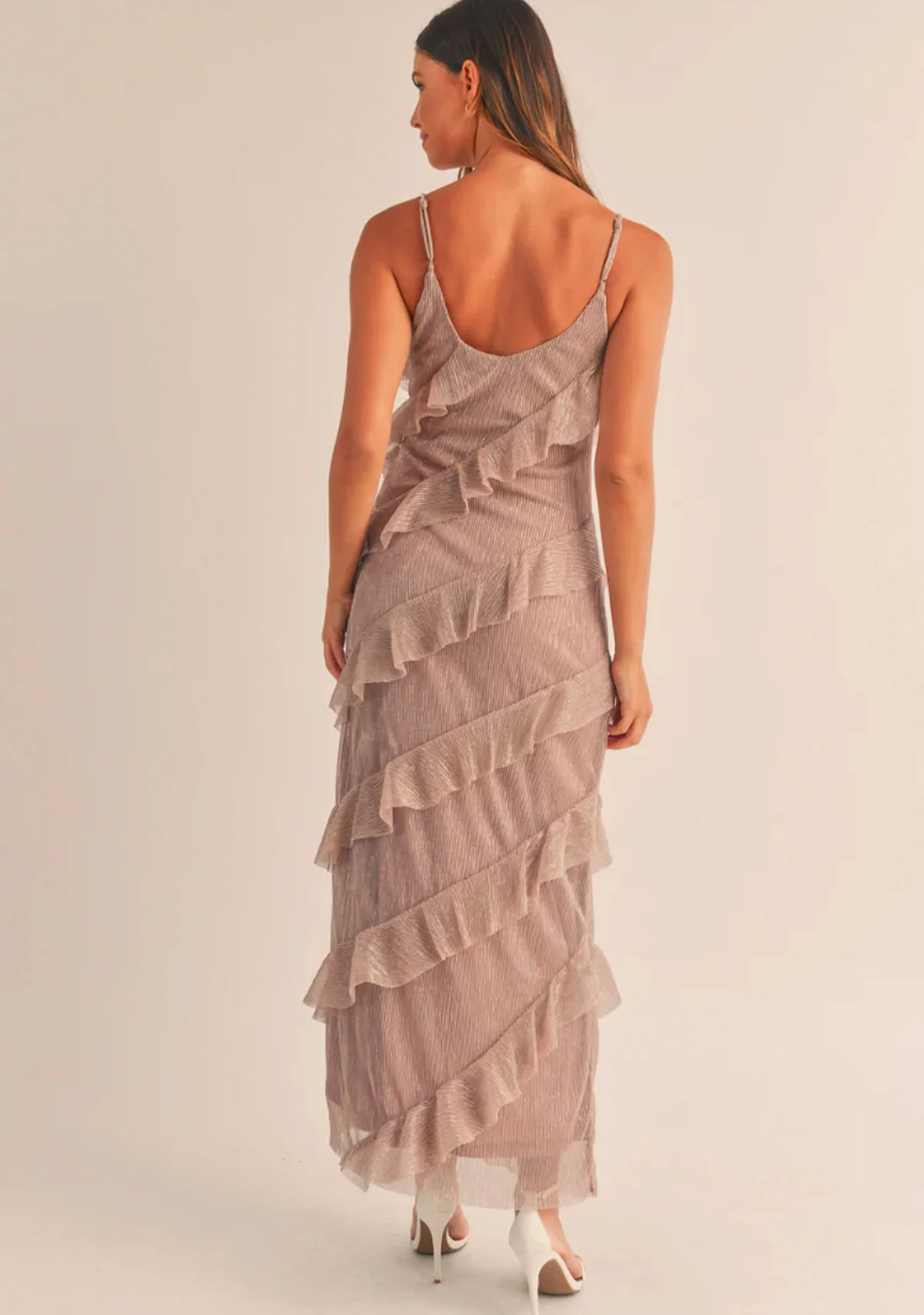 Tiered Ruffled Maxi Dress - Image 4