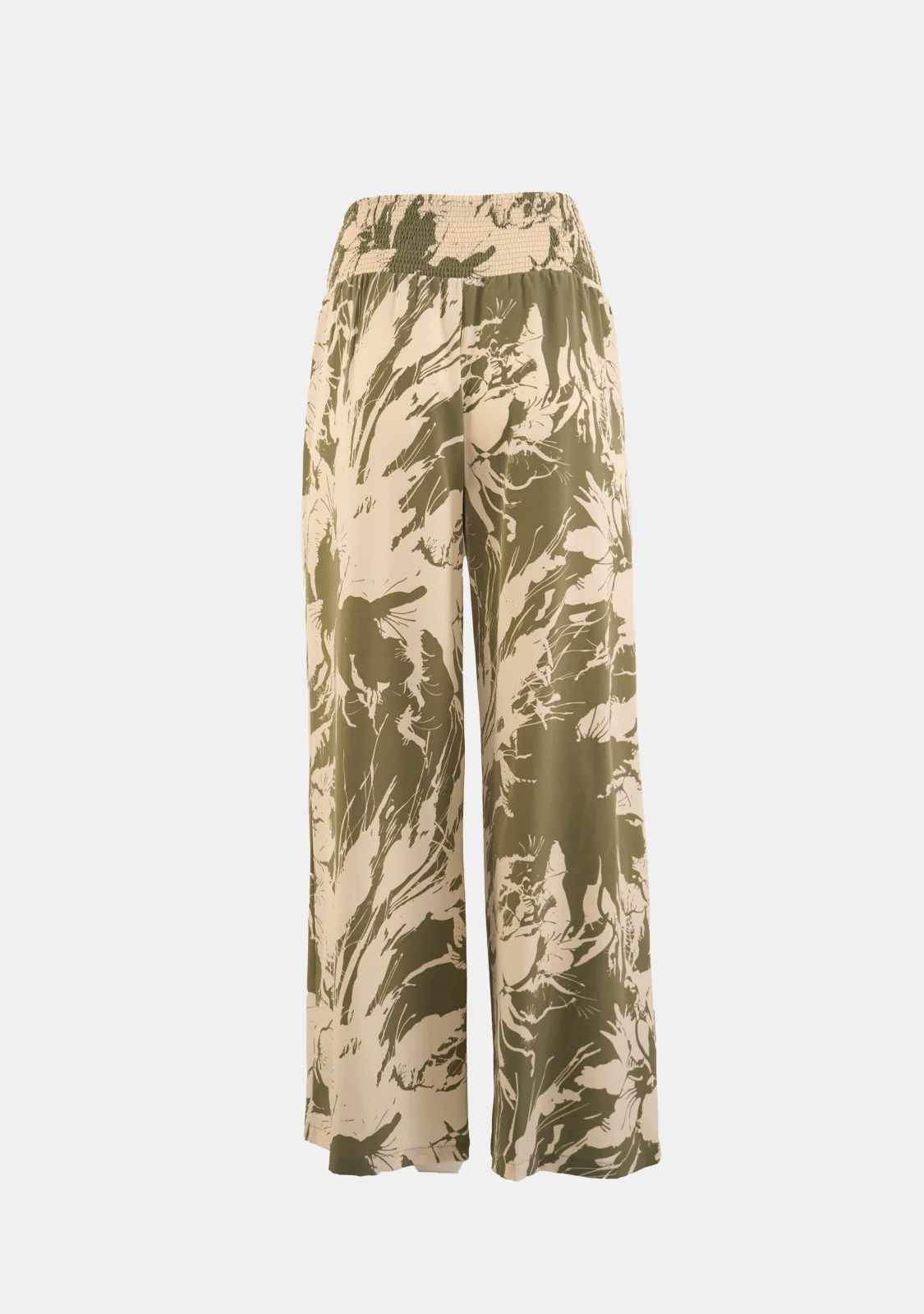 Tube Flower Detailing Pleat Top & High-waisted Pants Set - Image 5