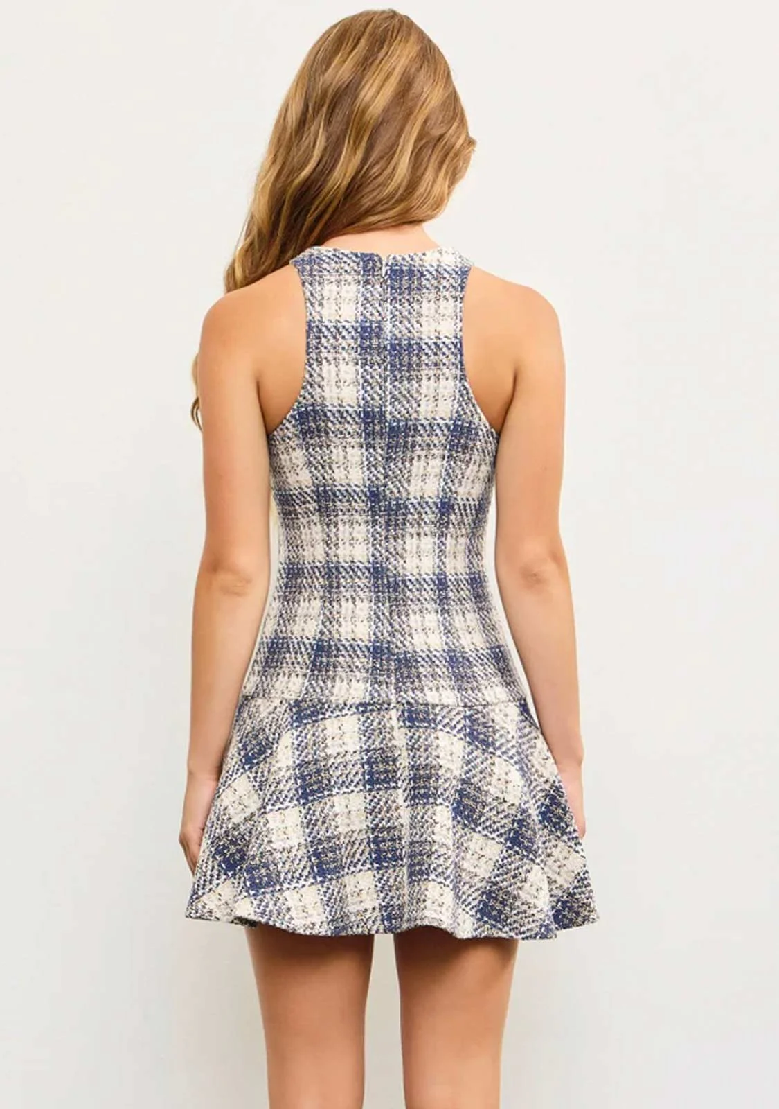 Tweed Flare Dress - Image 5