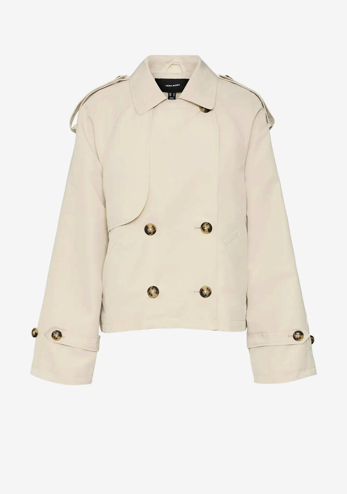 VM Chloe Short Trench Coat Oatmeal