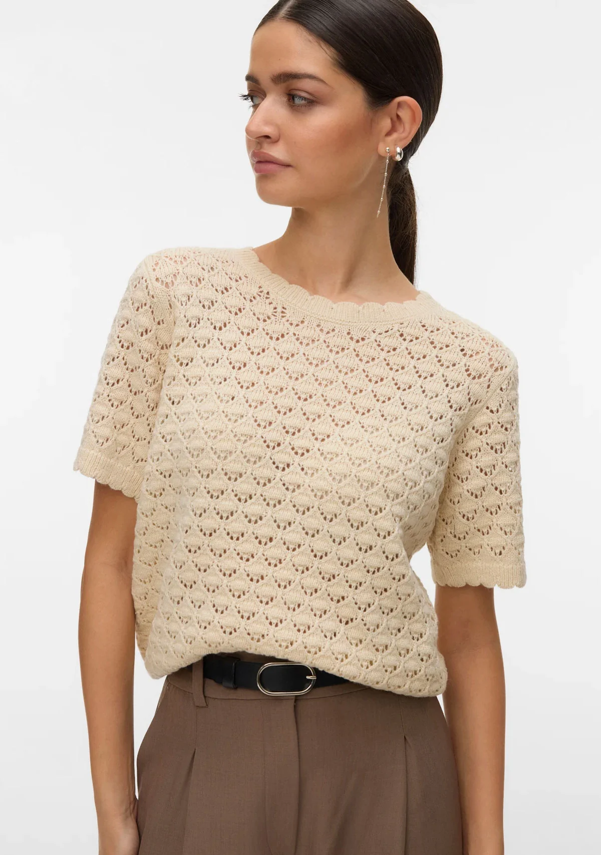 Vm Jaqueline O-Neck Top Boo Birch - Image 2