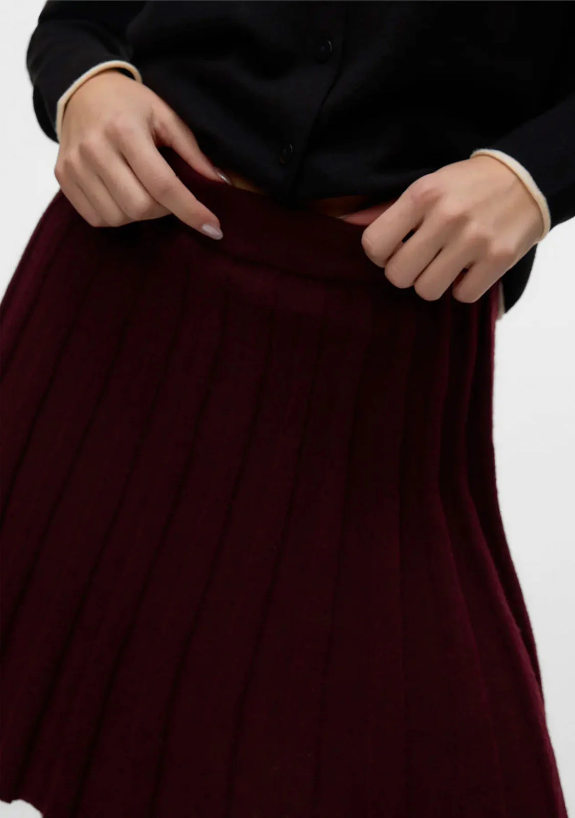 Vmmarina Nw Skater Skirt Boo Winetasting - Image 4