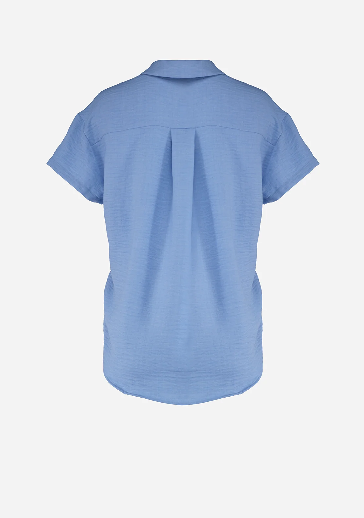 Vmmelaney Queeny Ss Shirt Wvn Chambray Blue - Image 2