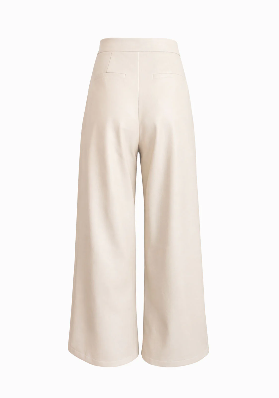 Wide Leg Tailored Pants Beige - Image 6