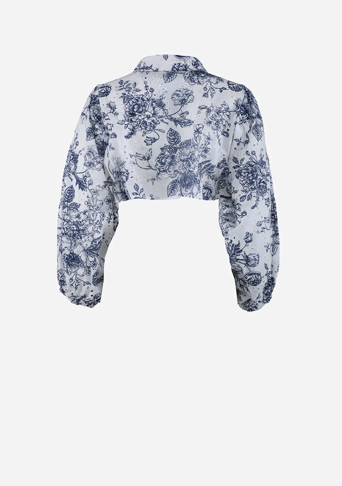 Women's Woven Shirt Navy Print - Image 2